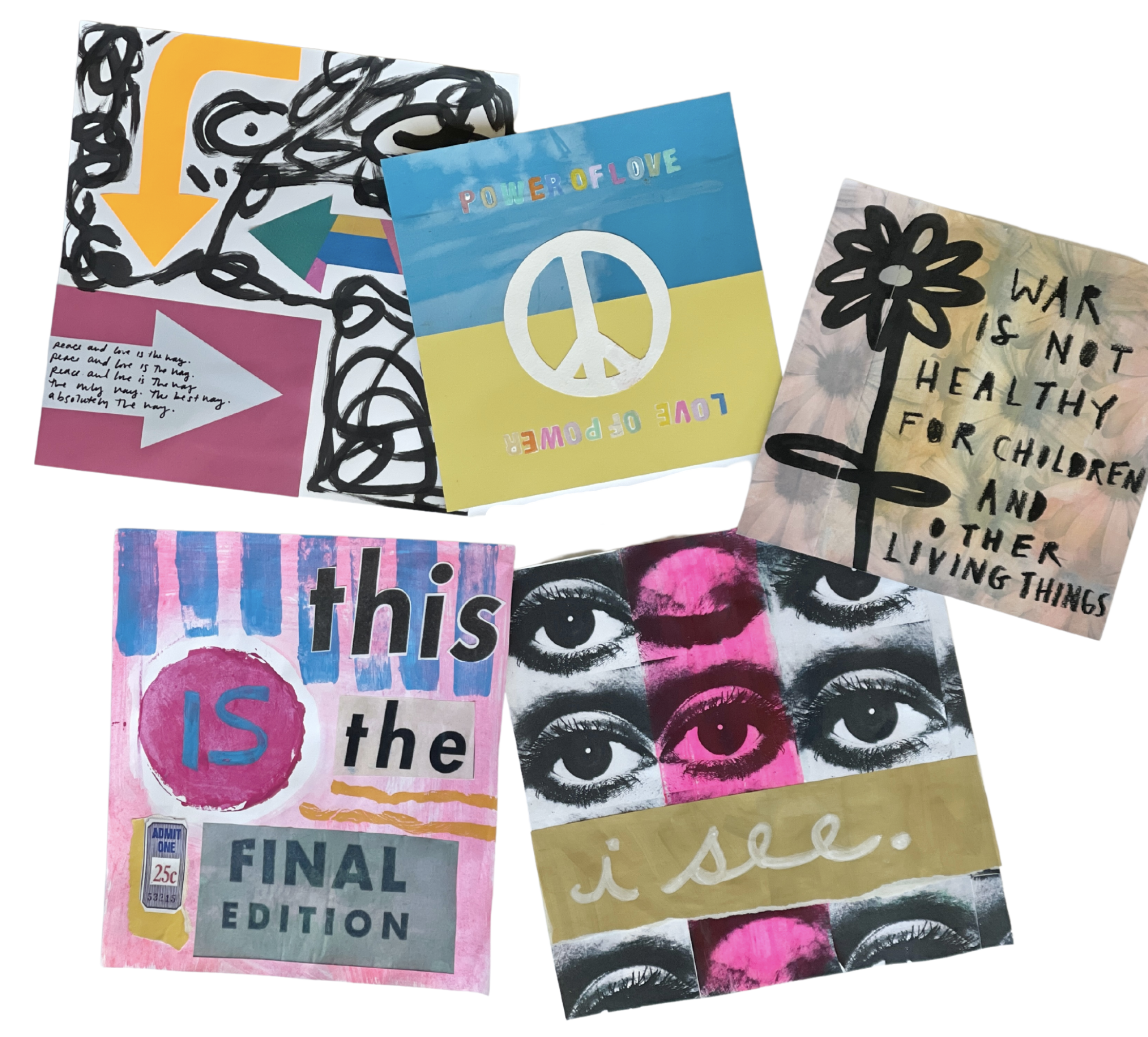Mixed Media Pop Art Project Inspired By Sister Corita Kent — ART CAMP